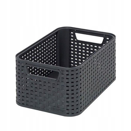 Curver Rattan S 205826 Košík Šedá krabička