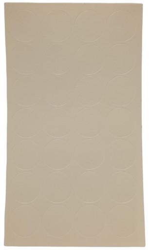 Samolepiaca čiapočka 20mm HLADKÁ BIELA 320