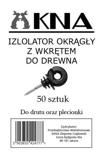 Okrúhla drevená izolačná taška 50 kusov AKNA