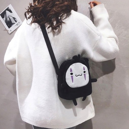 Messenger Bag Peňaženka Face Anime Canvas Cosplay