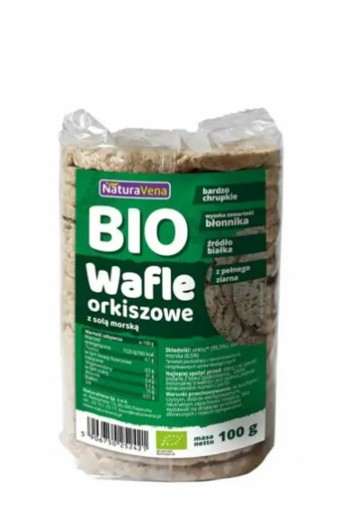 CELOZRNNÉ ŠPALOVÉ OBLÁTKY S BIO MORSKOU SOĽOU 100 g - NATURAVENA