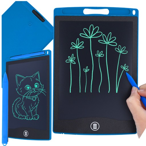 GRAFICKÝ TABLET PRE DETI maľba, kresba, popis, tabuľa, stylus, 12