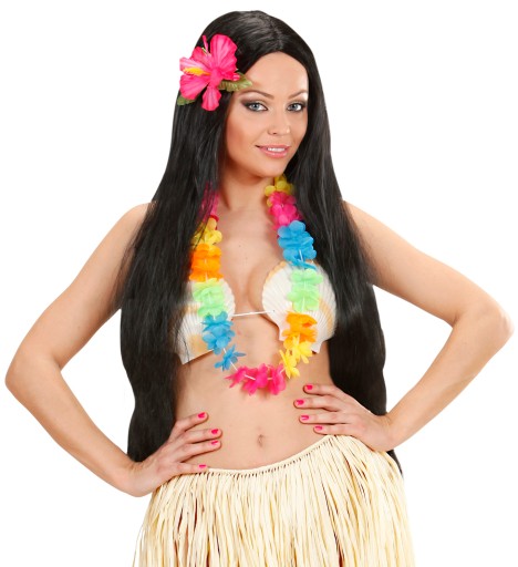 Farebný havajský náhrdelník Hawaiian Aloha Flowers