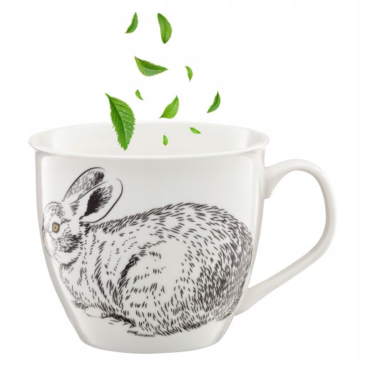 HRNKA NA KÁVU ČAJ KAKAOVÉ VEĽKÉ ZVIERATKÁ PORCELÁN 550 ML + ZADARMO