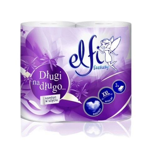 Toaletný papier Elfi Long, 4 rolky