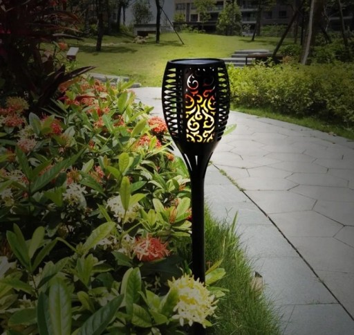 SOLÁRNA LAMPA FLAME LED GARDEN 61CM XXL