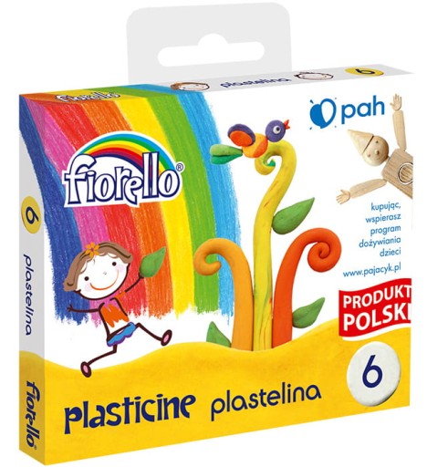Plastelína 6 farieb FIORELLO 170-1430