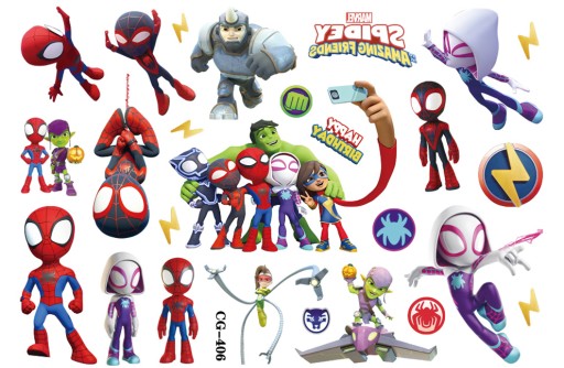 Umývateľné tetovanie pre deti SPIDEY CG406