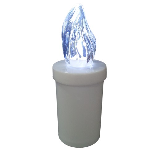 ELEKTRICKÁ BIELE LED SVIEČKOVÁ VLOŽKA S BATÉRIOU