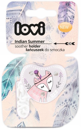 LOVI Retiazka na cumlík klip 10/883 indická ružová