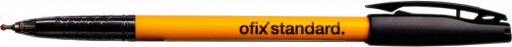 OFIX Standard black BALLPOINT 0,7 mm, tradičné kancelárske pero s klipom