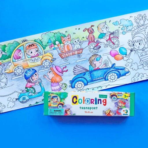 Kreatívna omaľovánka Transport 300326 pre deti