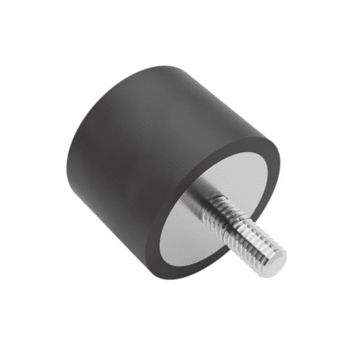 Gumová pätka, izolátor vibrácií typ D 20x15mm M6x15