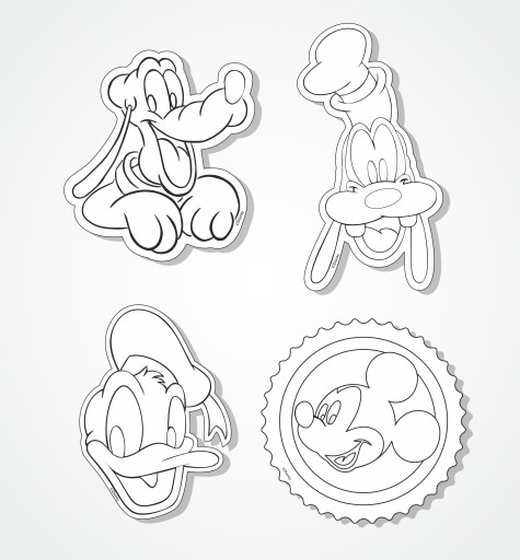 MICKEY MOUSE MAGNET MAGNET MIX 6 VZOROV