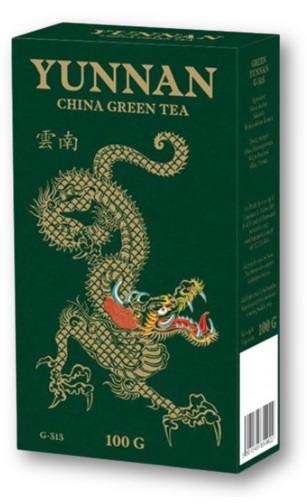 Yunnan China Green TEA G-313 Zelený list 100g