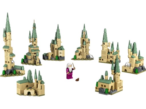 LEGO 30435 Harry Potter Rokfortský mikrohrad Dumbledore + 3 magnety na gombíky