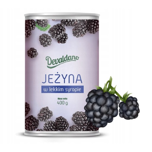 Černice černice v sirupe v plechovke 400g Devaldano
