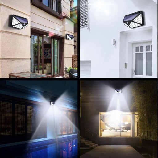 SLNEČNÁ LAMPA SO SNÍMAČOM POHYBU SÚMRAK 100LED