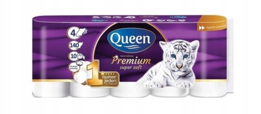 PREMIUM toaletný papier neparfumovaný Queen 10 ks.