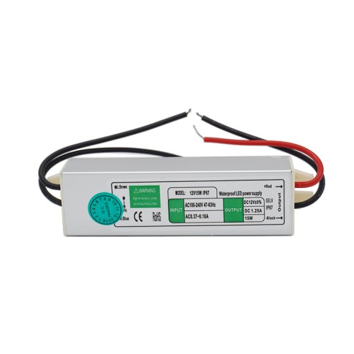 HERMETICKÝ VODEODOLNÝ LED ZDROJ 12V 15W IP67