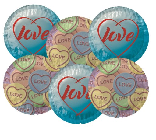 EXS Love Heart klasické kondómy 25 ks.