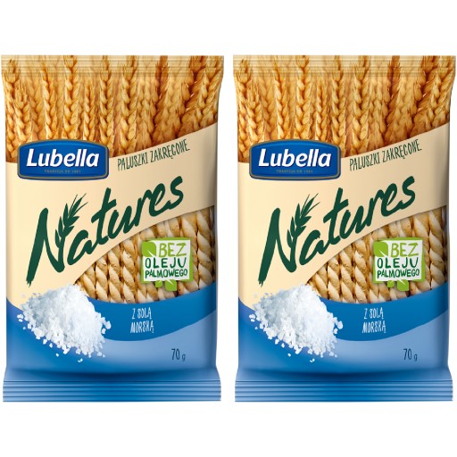 Lubella Natures točené tyčinky so soľou 2x70g