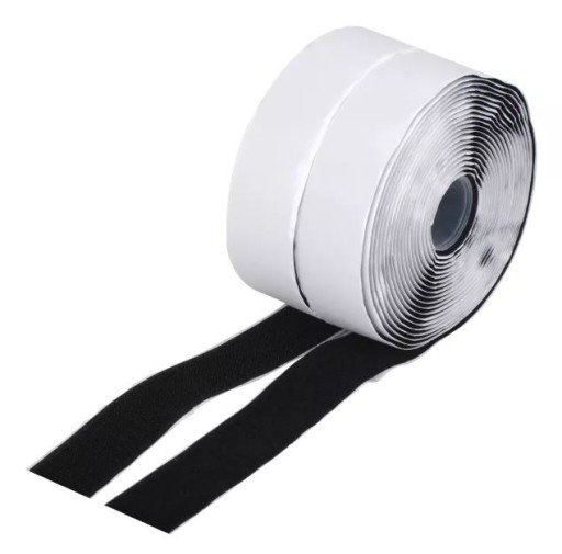 ČIERNY VELCRO SO SAMOLEPIACIM LEPIKOM 2,5CM VEĽMI SILNÉ RÔZNE LEPIDLO