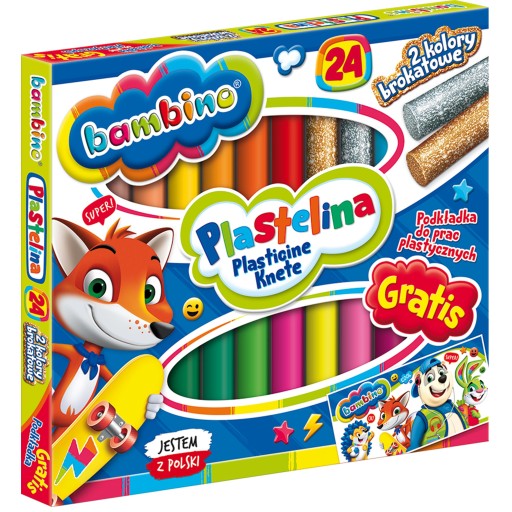 BAMBINO PLASTICINE 24 FARIEB + PODLOŽKA ZDARMA