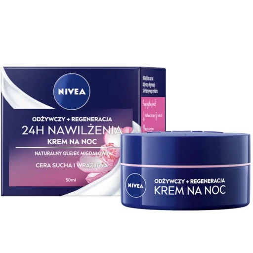 NIVEA 24H hydratačný nočný krém