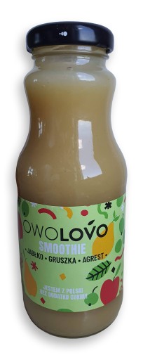 OWOLOVO Smoothie Hruška Egreš 250ml