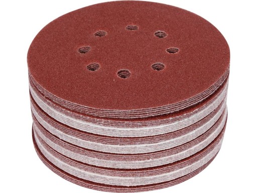 KOTÚČE NA VELCRO 150mm BRÚSKY PAPIER 8 OT P60 50ks