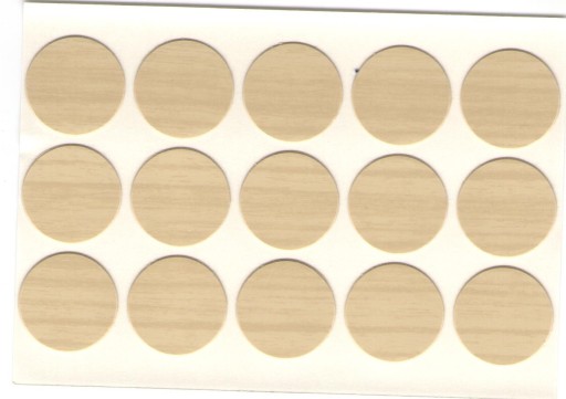 Samolepiaca zátka breza 258 20mm, 15ks list