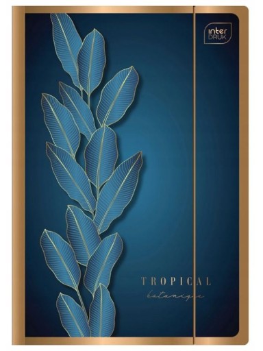 Zakladač s elastickým pásom A4+ Metallic Gold Interprint