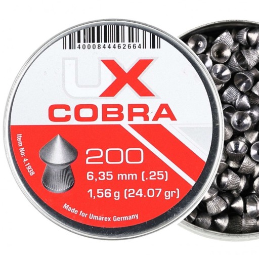 Diabolo pelety Umarex Cobra Pointed Ribbed 6,35/200
