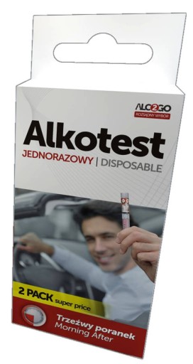 ALCOTEST 2 PACK Jednorazový tester, certifikát, 2 KUSY
