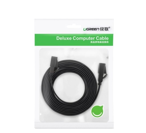 Internetový kábel Ethernet RJ45 Cat 7 STP LAN 10 Gbps, 3 m, čierny
