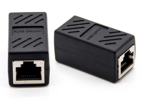 KEYSTONE KONEKTOR SUDOVÝ KONEKTOR RJ45-RJ45 LAN ETHERNET CAT.6 ROZŠÍRENIE