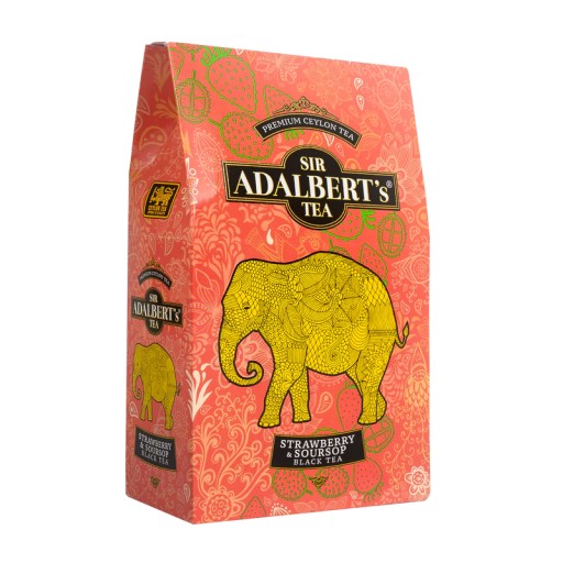 ADALBERT'S Cejlónsky ČIERNY ČAJ LIST JAHODA 80G