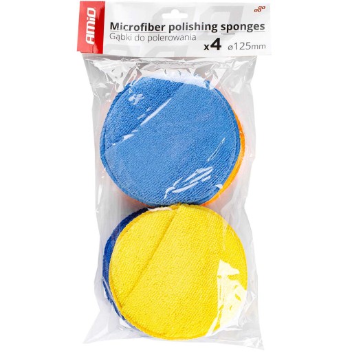 Mikrovláknový špongiový aplikátor do auta, 4 ks