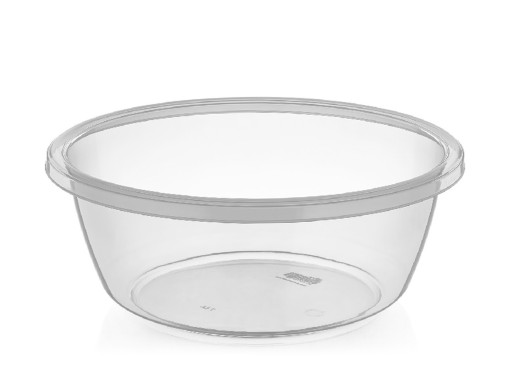 Okrúhla miska na jedlo, 4,5 l, bezfarebná