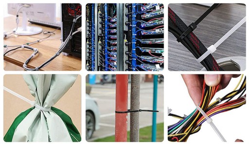 KABELOVÉ VIAZAČKY UV ČIERNA 4,8X400