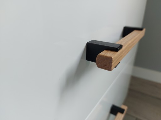 Nábytkové madlo zábradlia v tvare U, dĺžka 178mm, šírka 128mm