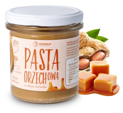 ORIEŠKOVÁ PASTA SLANÝ KARAMEL NATURE LAHODNÉ MASLO