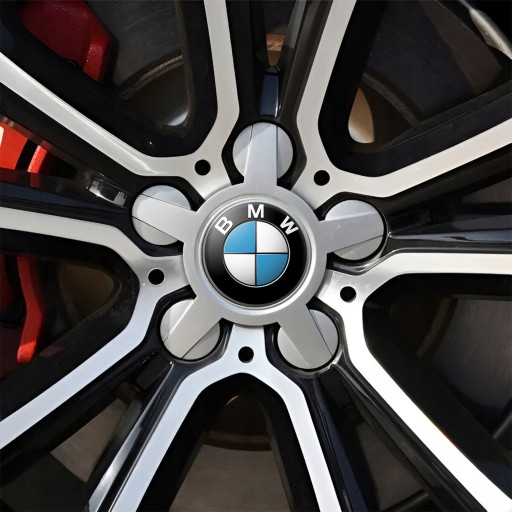 4 Emblémy Stredy ráfikov Kryty kolies BMW SET TOP 60 mm