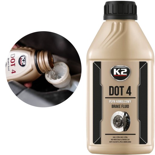 PROFESSIONAL Brzdová kvapalina K2 DOT 4 0,5l Syntetická