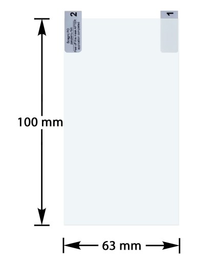 2ks GPS chránič obrazovky 100 x 63 mm 4,6 palca 16:10