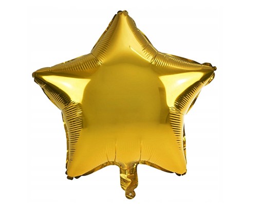 ZLATÁ HVIEZDA FÓLIOVÁ BALÓN 18 PALCOV 45 CM