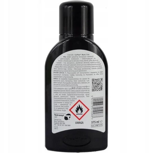 CarPlan Black Trim Wax prostriedok na černenie plastov