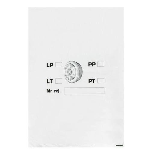 LDPE TAŠKY NA PNEUMATIKY BIELY 70+2f15/100 0,04 4 ks.