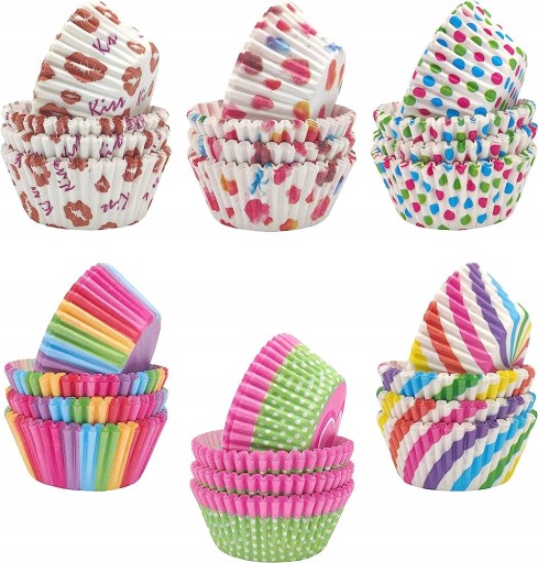Formičky PAPIEROVÁ FORMA NA MUFFINY OKINÁ NA PEČENIE MUFFÍN 200 ks
